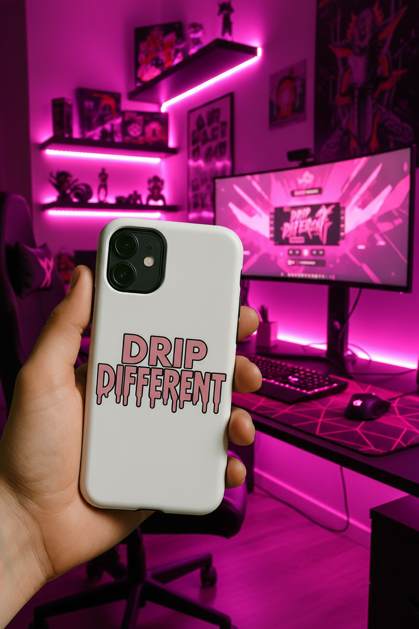 The Jellyfish Ink™ Signature Drip Different iPhone Case Tough