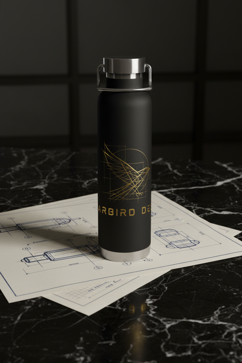 LINEARBIRD DESIGNS Insulated Coffee Bottle