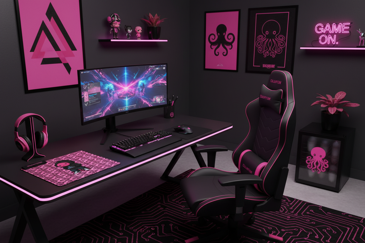 Jellyfish Plug Gaming Pad by The Jellyfish Ink