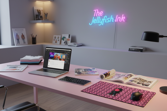 Jellyfish Plug Gaming Pad by The Jellyfish Ink