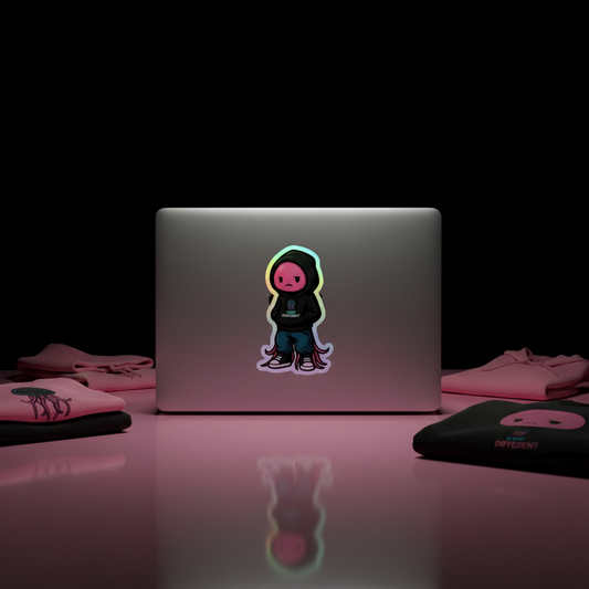 Jellyfish Plug Holographic Stickers