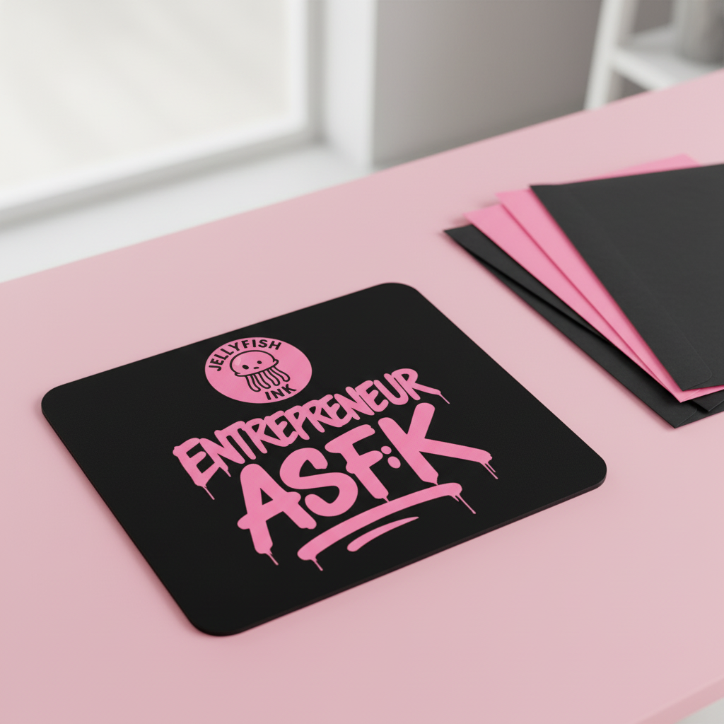 The Jellyfish Ink™ Signature Entrepreneur ASFK Mouse Pad