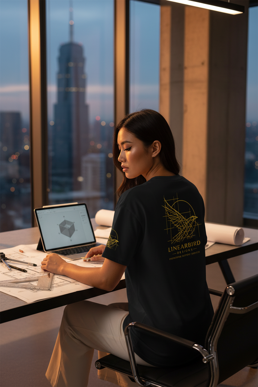 LINEARBIRD DESIGNS Staff Tee