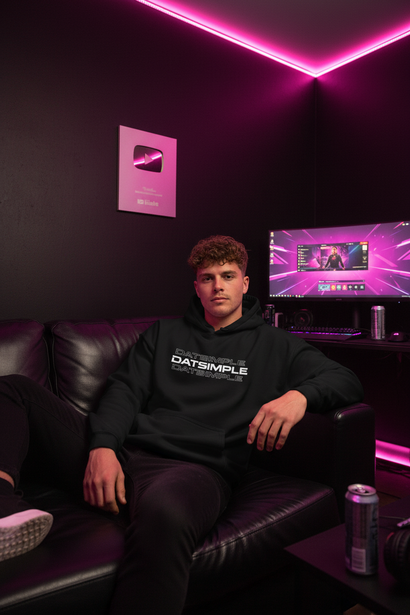 DATSIMPLE | ECHO Signature Hoodie BLK