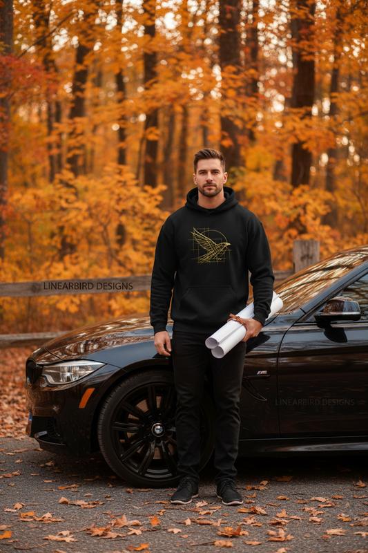 LINEARBIRD DESIGNS Logo Hoodie BLK